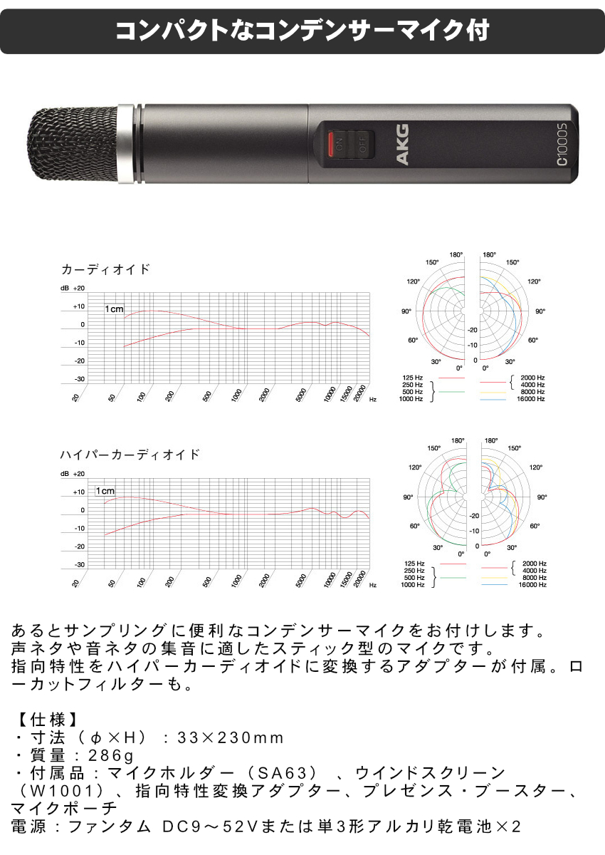 Roland サンプラー SPMKII楽器収録用マイク付セット福山楽器