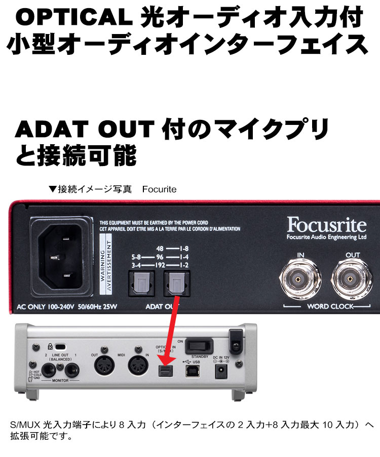 TASCAM SERIES 102i オーディオインターフェース