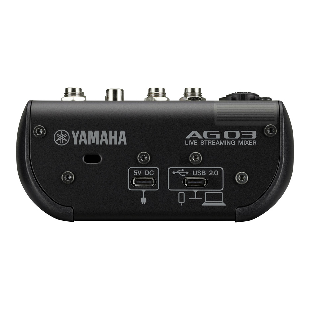 YAMAHA WEBキャスティングミキサー AG03mk2 Black (Lightning端子搭載iOS接続セット/audio-technica  AT2020セット)【福山楽器センター】