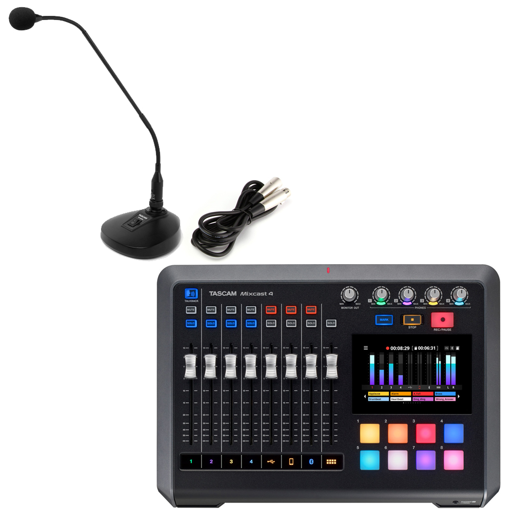 TASCAM Mixcast 4 ポッドキャスト制作ワークステーション USB TASCAM Mixcast 4 ポッドキャスト制作ワークステーション USB