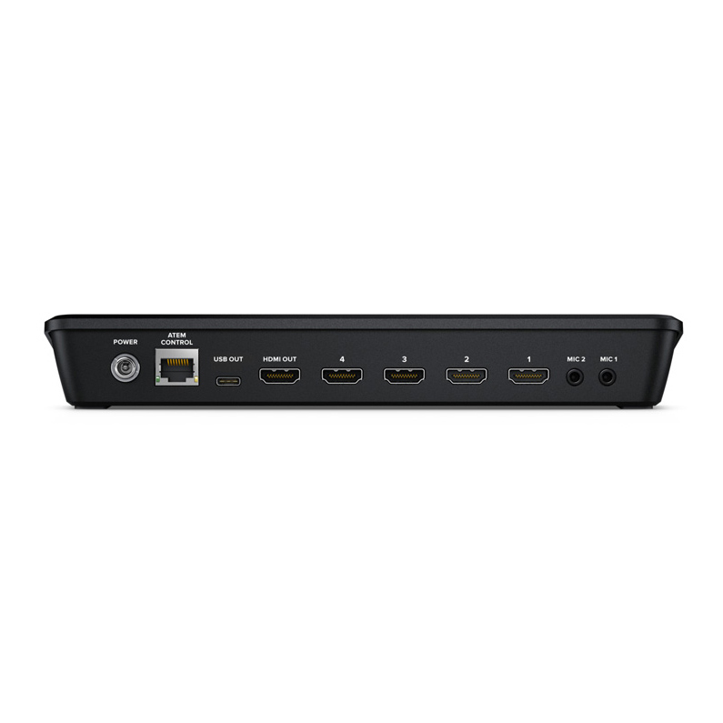Blackmagic HDMI ビデオスイッチャー ATEMmini Pro ISO(SONY 800MHzワイヤレスマイク付)【福山楽器センター】
