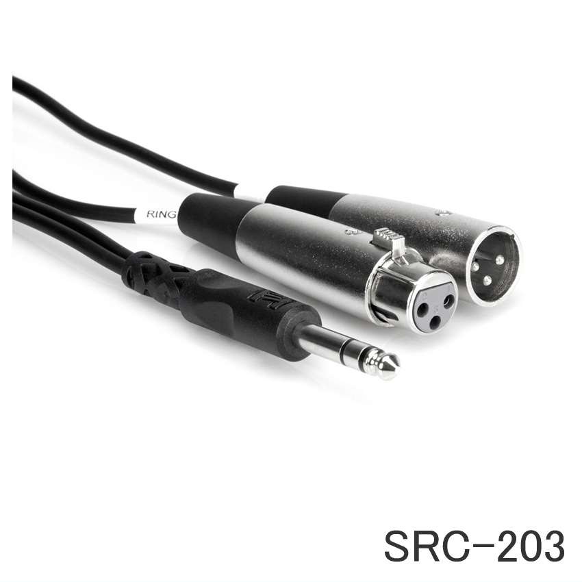 HOSA SRC-203 3m ステレオフォンオス-XLRオス/XLRメス インサーション