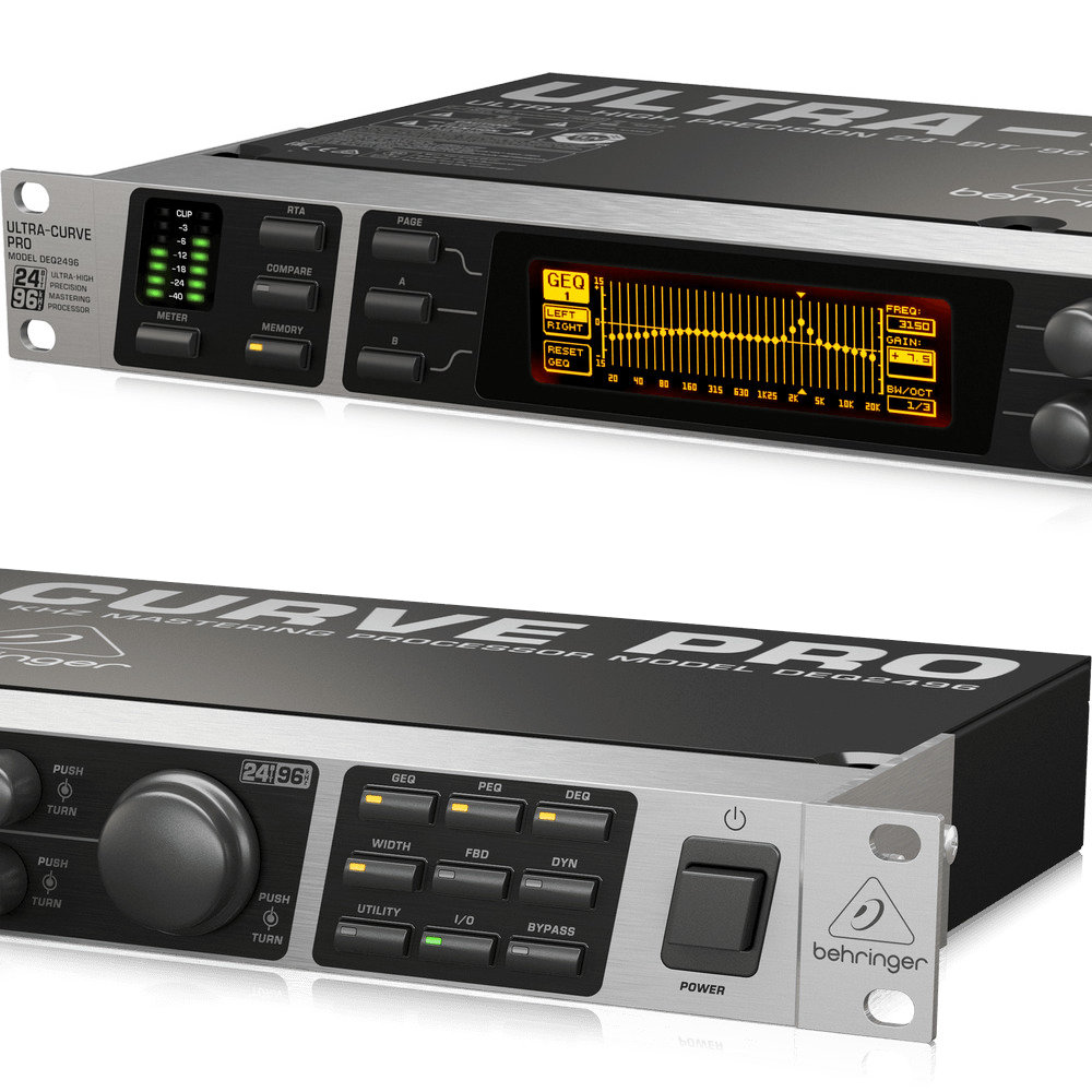 ベリンガー DEQ2496 24bit/96kHz デジタルプロセッサー BEHRINGER】DEQ2496 ULTRACURVE PRO【福山楽器センター】