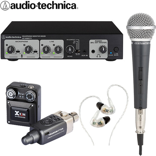 audio-technica マイクエコー ヘッドフォンカラオケ対応 マイク