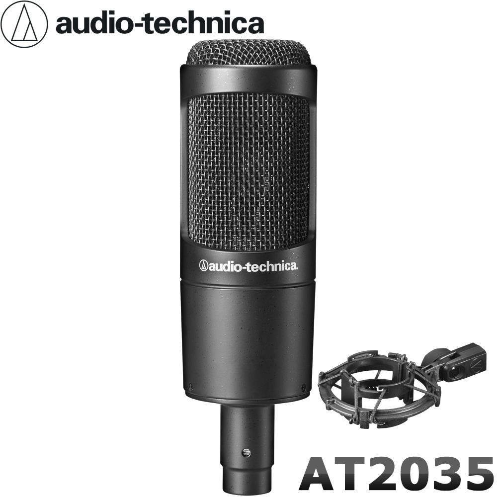 audio-technica コンデンサーマイク AT2035(ポップガード＋マイク 