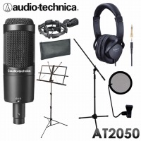 譜面台・ヘッドフォン付き□audio-technica コンデンサーマイク 譜面台・ヘッドフォン付き□audio-technica コンデンサーマイク
