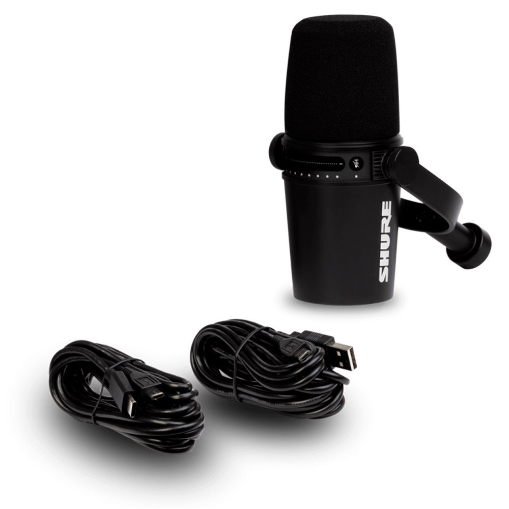 価格を変更いたしました【美品】SHURE MV7 USBタイプ　マイクスタンド付き