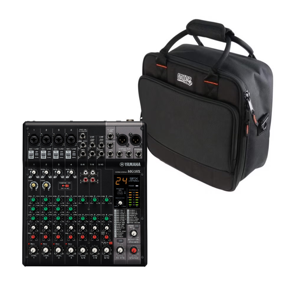 YAMAHA アナログミキサー MG10X(ソフトケース付きセット)【福山楽器