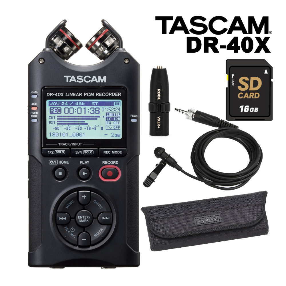 TASCAM オーディオインターフェイス機能内蔵 リニアPCMレコーダー DR