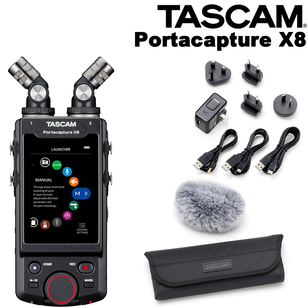 TASCAM 8トラックハンドヘルドレコーダー PortacaptureX8(アクセサリー 