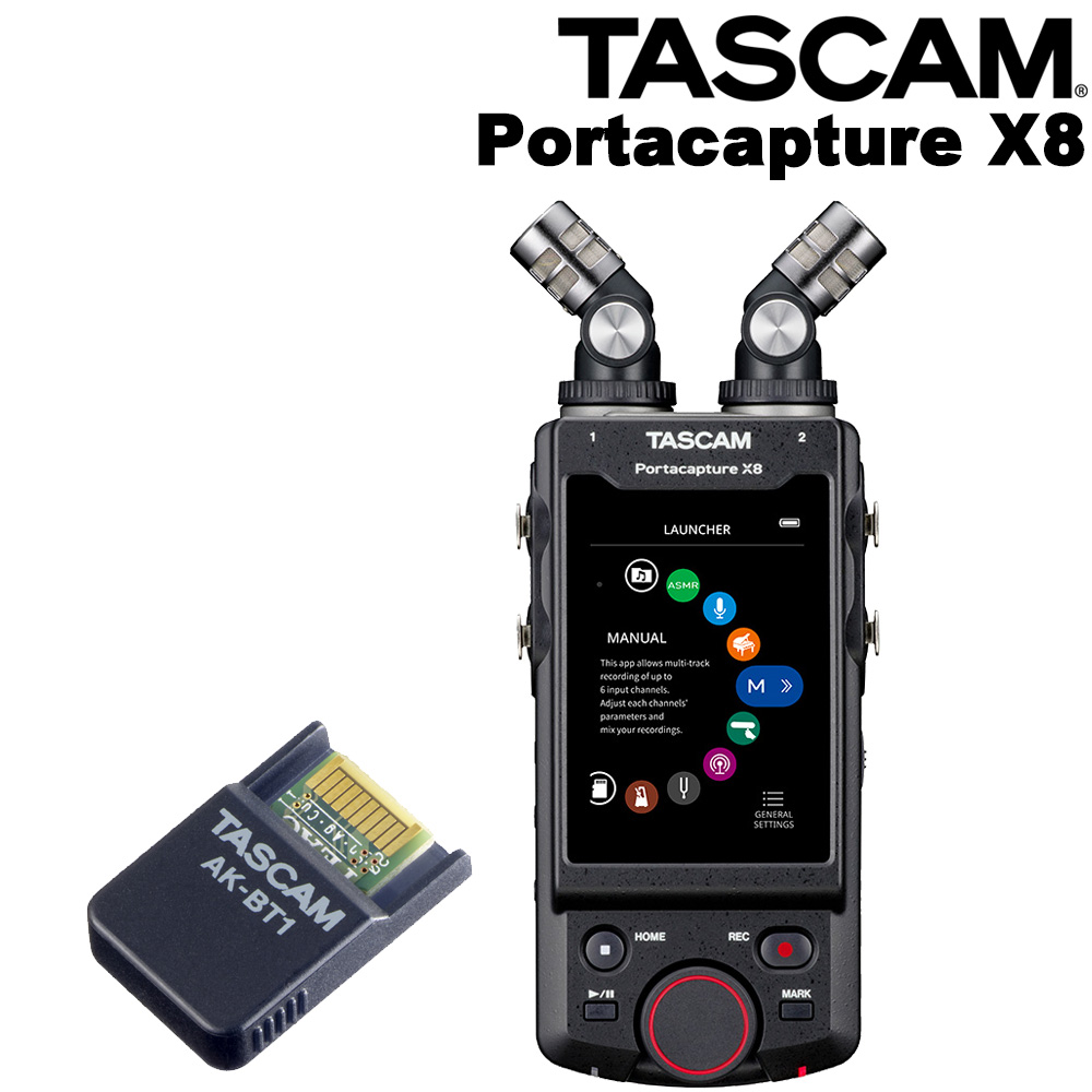 TASCAM 8トラックハンドヘルドレコーダーPortacapture X8