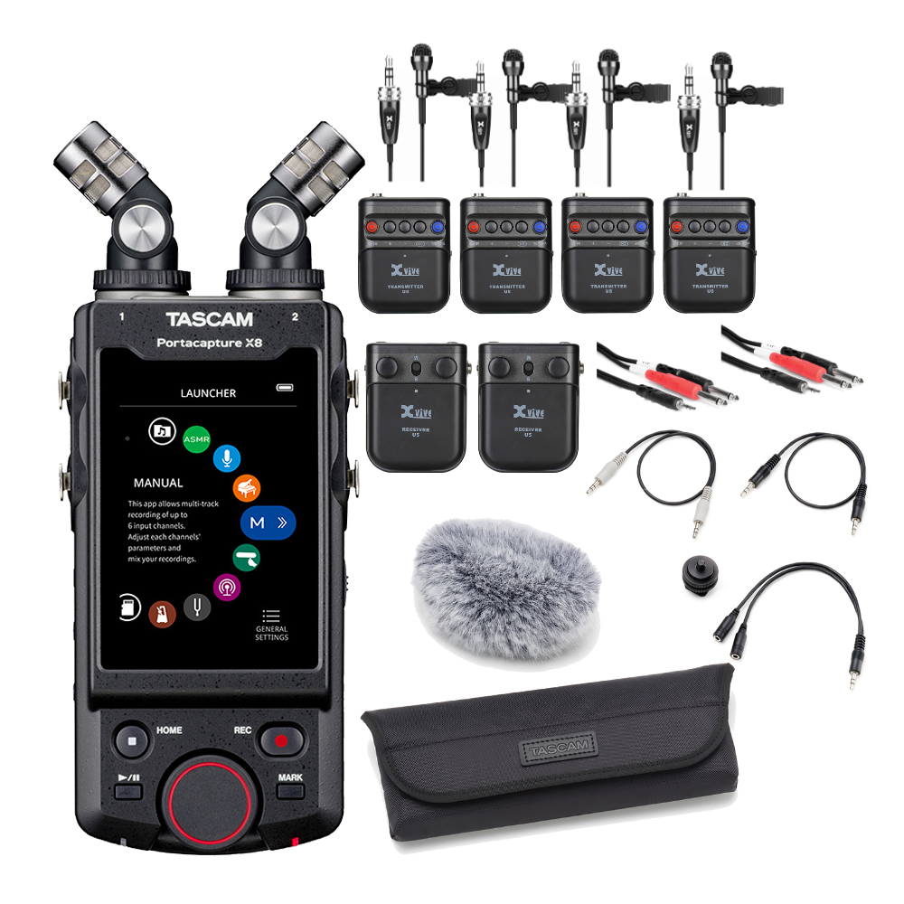 TASCAM 8トラックハンドヘルドレコーダー PortacaptureX8 (xvive TASCAM 8トラックハンドヘルドレコーダー PortacaptureX8 (xvive