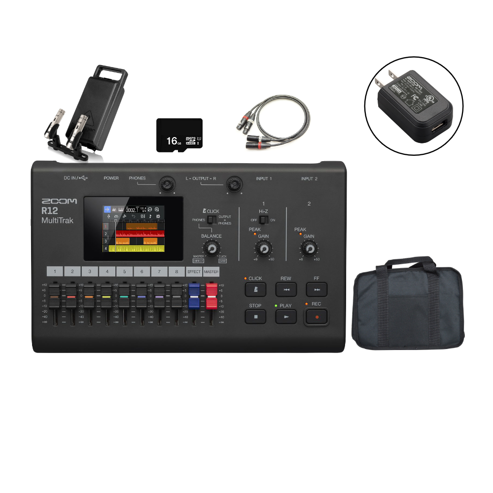 ZOOM MTR R12 (8トラックMTR) microSDカードセット(汎用ケース