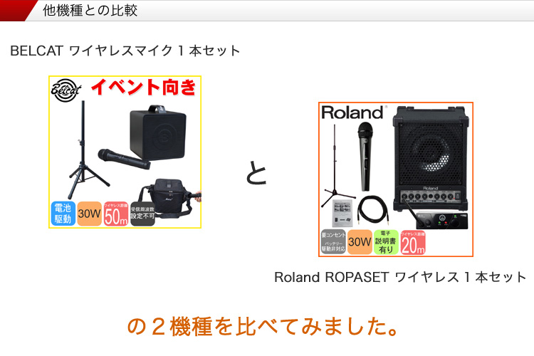 内蔵バッテリーで動く ワイヤレスマイク1本+30W BELCAT 内蔵バッテリーで動く ワイヤレスマイク1本+30W BELCAT