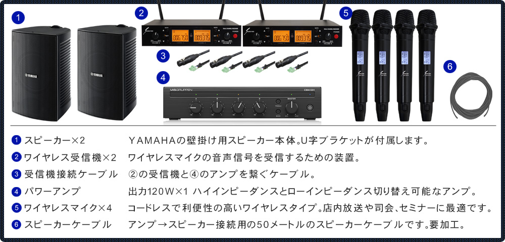 Yamaha VS6 壁掛けスピーカー&壁掛け金具 2011年製・印刷取説付