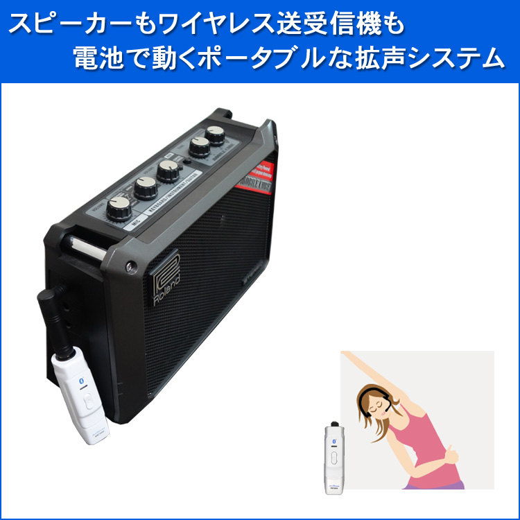 ローランド 軽量・小型スピーカーセット ワイヤレス イヤー