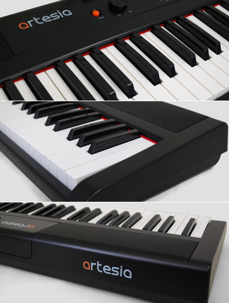 重量たった7kgの88鍵盤電子ピアノ artesia PERFORMER ブラック 